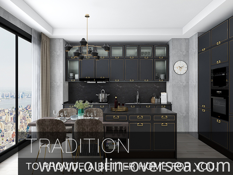 New chinese style light luxury kitchen kitchen cabinets 